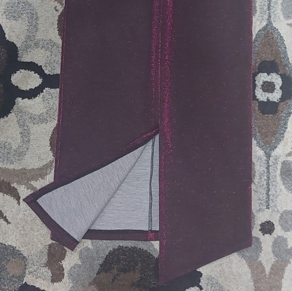 ASOS Plunge Neckline Sleevless Cocktail Dress Sz 0 Going Out Metallic Wine Dress - Picture 11 of 15